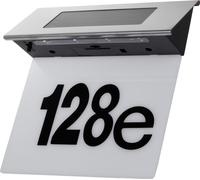 Lampe solaire à LED avec numéro de maison Maclean, IP44, 1W, 60lm, 6000K, batterie rechargeable 600 mAh, 2,5V DC 70mA, MCE423