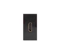 Maclean MCE720B HDMI Steckdose Modulare Wandsteckdose Unterputzdose Wanddose Einbaudose Unterputz Montage (HDMI Steckdose, Schwarz)