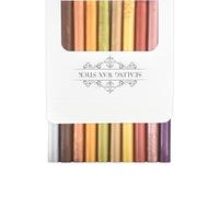 Mceal Bâtons de Cire à Sceau de Scellement, Bâtons de Cire à Sceau pour Sceau de Cire, Pack de 10pcs Mix Couleur - Métallique