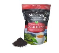 McEntee's Irish Gold Blend Thé en vrac 250 g | Sachet refermable, assemblage expert réalisé en Irlande, mélange de thés d'Assam et du Kenya.