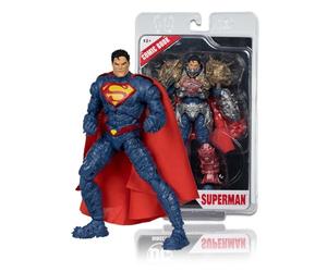 McFarlane 64385949 Figurine Superman DC Multiverse Gold Edition avec Bande dessinée Exclusive de la Collection Superman Ghosts of Krypton, articulée en 22 Points, Mesure 18 cm, pour collectionneurs,