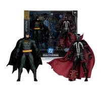 McFarlane - DC Multiverse - Figurines articulées Batman & Spawn - Pack de 2 Collector Edition Gold Label avec Comic - 19,4 cm
