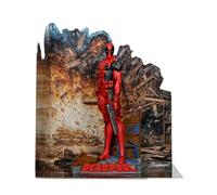 McFarlane Figurine de Deadpool basée sur la Bande dessinée numéro 98 de la Bande dessinée Les Nouveaux Mutants, Auberge Non articulée, à l'échelle 1:10, Mesure 18 cm, Comprend Une Carte à