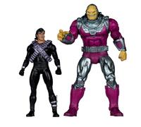 DC Multiverse - Pack de 2 figurines Megafig Mongul vs Superman (Return of Superman) 25 cm