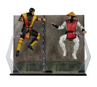 McFarlane Mortal Kombat Klassic Scorpion vs Raiden Lot de 2 figurines d'action de luxe 17,8 cm