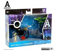 McFarlane Toys Avatar La Voie de l'Eau Jake Sully vs Thanator lit
