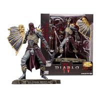 McFarlane Toys Diablo IV Bone Spirit Necromancer Figurine posée à l'échelle 1:12 avec tête Interchangeable, 2 Armes, Bouclier, Base d'affichage et Arme mystère - Invoquez des Hordes vengeantes