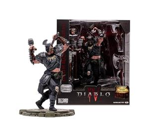 McFarlane Toys Diablo IV Death Blow Barbare Figurine posée à l'échelle 1:12 avec tête Interchangeable, 4 Armes, Base d'affichage et Arme mystère - Exploitez la Puissance du Barbare