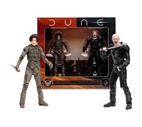 McFarlane Toys Dune: Part Two Paul Atreides & Feyd-Rautha Harkonnen Lot de 2 Figurines d'action de 17,8 cm - Ultra Articulation, Crysknife, épée et Cartes d'art à Collectionner