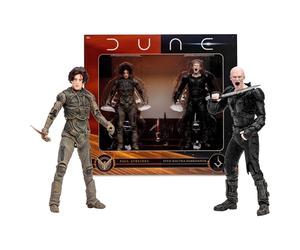 McFarlane Toys Dune: Part Two Paul Atreides & Feyd-Rautha Harkonnen Lot de 2 Figurines d'action de 17,8 cm - Ultra Articulation, Crysknife, épée et Cartes d'art à Collectionner