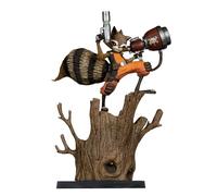 McFarlane Toys - Marvel Rocket Racoon à l'échelle 1:6ème à collectionner avec scène (Rocket Racoon : A Chasing Tale #1)