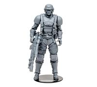 McFarlane Toys, Warhammer 40000 Darktide Veteran Guardsman Figurine d'action avec 22 pièces Mobiles, Figurine de Warhammer de Collection Non Peinte avec Base de Support de collectionneur,