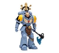 McFarlane Toys Warhammer Age 12+ 40 000 Space Wolves Wolf Guard Figurine de Collection très détaillée avec Carte d'art 17,8 cm