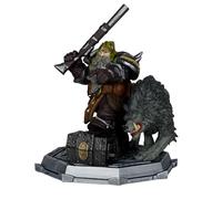 McFarlane Toys - World of Warcraft Figurine posée à l'échelle 1:12 du chasseur nain : Maître des bêtes et tireur