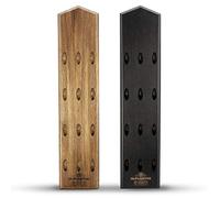 McFARRONS - Porte Flèchettes en Bois pour 12 Fléchettes - Support Mural Pratique, Idéal comme Accessoire pour Toutes Les Cibles, Convient aux Steeldarts, Softdarts (Noir)