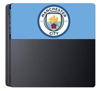 MCFC Manchester City - Façade (coque de personnalisation) pour PS4 Slim - Faceplate de customisation pour Playstation 4 Slim