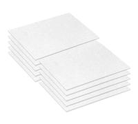 McFilter | 10 microfiltres universels | env. 26 x 15 cm | filtre à air | filtre moteur | filtre extracteur | tapis filtrants | microfiltre | filtre d'aspirateur découpable | blanc