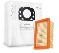 McFilter 20 sacs d'aspirateur compatibles avec Kärcher WD4, WD5, WD6, MV4, MV5, MV6 aspirateurs polyvalents + 1x filtre - sac type KA 33