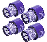 McFilter | 4 filtres adaptés pour Dyson V10 SV12 Filtre HEPA 969082-01, lavables, pour série Dyson Cyclone V10 Absolute Extra, Animal, Total Clean, Motorhead, Parquet, Nickel