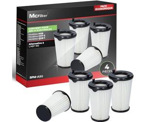 McFilter | 4x filtres adaptés pour AEG CX7, QX8, MX7-7000 Aspirateur Remplacement du filtre HEPA AEF150 Aspirateur à batterie Ergorapido Animal Flexibility Animal Power CX7-2-45 CX7-2-i360 CX7-2-s360