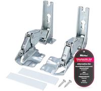 McFilter I 2x charnière de réfrigérateur compatible avec Bosch Siemens Miele AEG Neff 00481147 481147 Neff AEG 407131425/8 Miele 5546050 00481145 00499570 00499569 Pièce de rechange