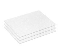 McFilter I 3 microfiltres universels I env. 26 x 15 cm I filtre à air I filtre moteur I filtre extracteur I tapis filtrants I microfiltre I filtre d'aspirateur découpable I blanc