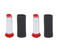 McFilter | Lot de 2 filtres pour aspirateur Bosch Athlet 25,2 V, Athlet Zoo'o BCH6ZOOO Pro Animal BCH6L2560, BCH6L2561 - Remplacement du filtre central 00754176 + mousse filtrante 00754175, lavables