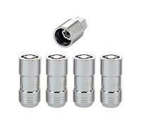McGard 24210 Chrome Cone Seat Wheel Locks (M14 x 1.5 Thread Size) - Set of 4 by McGard