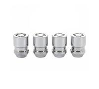 McGard Lot de 4 écrous de blocage de roue pour Honda CR-V 1997-2020 | Siège conique | M12 x 1,5 | Double hexagonal 19 mm et 21 mm | Longueur 3,3 cm | Chrome