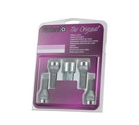 Lot De 4 Vis - 14x125 - L28.2 - H17 - Conique - Antivol De Roues - Chrome