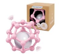 MCGMITT Balle Sensorielle Bébé en Silicone - Hochet de Dentition Souple 0-12 Mois, Facile à Saisir, Sans BPA, 10 cm, Jouet d’Éveil Montessori pour Développement Sensoriel, Cadeau Nouveau-Né (Rose)