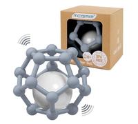 MCGMITT Balle Sensorielle Bébé en Silicone - Jouet d’Éveil Montessori, Facile à Saisir, Souple et Sans BPA, Stimule la Motricité Fine et la Perception Tactile, Dentition et Jeu Sensoriel (Gris)