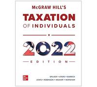 Mcgraw Hill's Taxation Of Individuals 2022 Edition