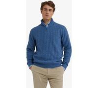 McGregor Cable Zip Mock Sweater Worker Blue Taille: 3XL | Pulls Outlet | Homme | Bleu