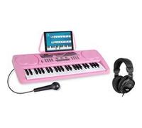Piano Numerique Pink E-Piano Clavier 49 Touches Pour Debutants Casques Set