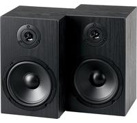 McGrey BSS-265 BK 6,5" Enceintes HiFi Bibliothèque - 1 Paire d'enceintes - 40 Watts (RMS) - Système 2 Voies - Aussi pour Montage Mural - Noir