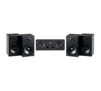 McGrey BSS-265 / CS-440 BK Ensemble d'enceintes Surround 5.0 - Enceintes Satellites HiFi pour Son Surround 5 canaux - Enceintes Full-Range 2 Voies pour Musique, Home cinéma et système Surround - Noir