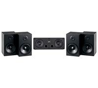 McGrey BSS-265 / CS-440 BK Ensemble d'enceintes Surround 5.0 - Enceintes Satellites HiFi pour Son Surround 5 canaux - Enceintes Full-Range 2 Voies pour Musique, Home cinéma et système Surround - Noir