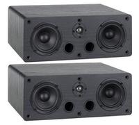 Paire Enceintes Bibliotheque Audio HiFi de Centre Home Cinema Haut Parleur 2x4''