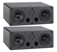 McGrey CS-440 BK Paire d'enceintes bibliothèque 2 Voies 40W RMS, Satellites HiFi Multifonctions pour Surround, Musique et Home cinéma, Noir.