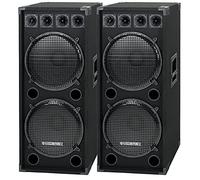 McGrey DJ-2522 Cave à Fêtes/Boîte DJ Paire 2 x 1500W, 750W RMS (1500W Max)