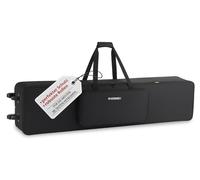 McGrey KBT-3222-88 Keyboardtrolley - Trolley-gigbag pour clavier 88 touches - Léger, robuste, protection épaisse, harnais sac à dos rembourré, résistant à l'eau - noir.
