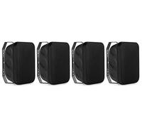 McGrey OLS-5251BK Lot de 4 Enceintes extérieures 2 Voies IP56, 5,25" woofer, 1" Tweeter, 50W, 8 Ohms, 70/100V, Noir, idéal pour Restaurant, biergarten, terrasse et Jardin.