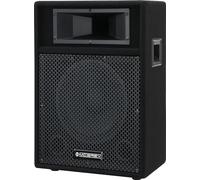 McGrey PA-110 10/2 Enceinte DJ PA Passive (2 Voies, Forme trapézoïdale, 50/100/200 Watts RMS/Puissance Musicale/Peak, Haut-Parleur 10", Tweeter piezo 2", entrées/Sorties SPK et Jack 6,35 mm) Noire