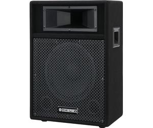 McGrey PA-110 10/2 Enceinte DJ PA Passive (2 Voies, Forme trapézoïdale, 50/100/200 Watts RMS/Puissance Musicale/Peak, Haut-Parleur 10", Tweeter piezo 2", entrées/Sorties SPK et Jack 6,35 mm) Noire