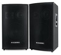 McGrey Paire SL-12/3 Enceinte DJ PA 3 Voies 30cm (12") Subwoofer 600W (Passif, système 2 Voies, boîtier en Bois)