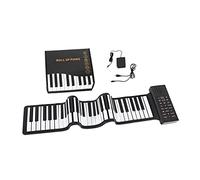 McGrey RA-61 Rollpiano - piano pliable et léger avec batterie Li-Ion, idéal pour déplacements. Convient enfants et adultes. Inclus câble de charge et pédale.