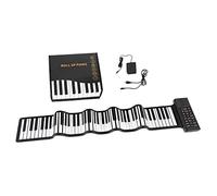 McGrey RA-88 Rollpiano - piano pliable et léger, batterie Li-Ion, idéal pour déplacements, adapté enfants et adultes, avec câble de charge et pédale inclus.