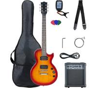 McGrey Rockit Guitare Électrique Single Cut Set Complet Orange Burst