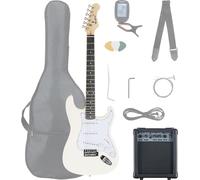 McGrey Rockit Guitare Électrique ST Set Complet White, Finition blanche